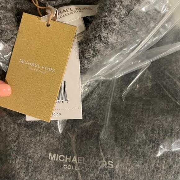 *NWT* $1590 MICHAEL KORS COLLECTION CELINE DECONSTRUCTED CUFF CASHMERE SWEATER_L - Picture 5 of 5